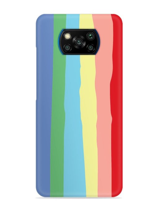 Rainbow Premium Shade Snap Case for Poco X3 Pro Zapvi