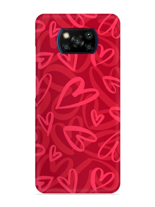 Seamless Romantic Pattern Snap Case for Poco X3 Pro Zapvi