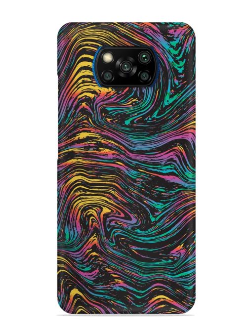 Abstract Liquid Colors Snap Case for Poco X3 Pro