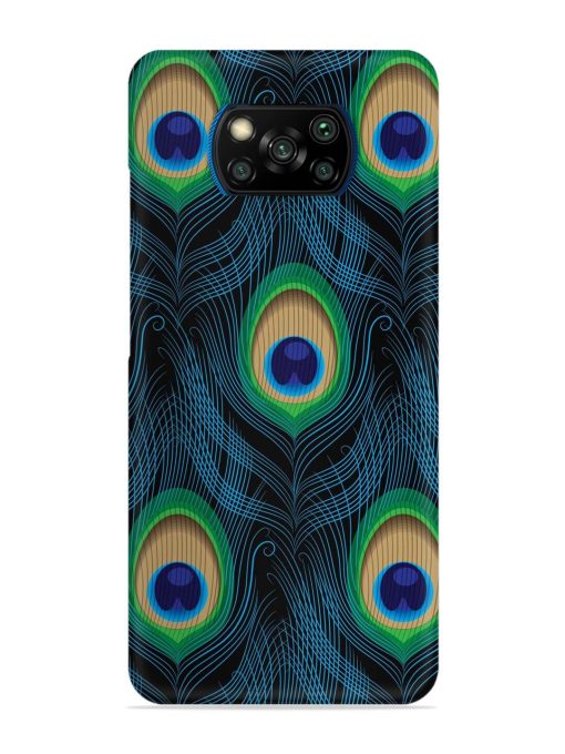 Seamless Pattern Peacock Snap Case for Poco X3 Pro