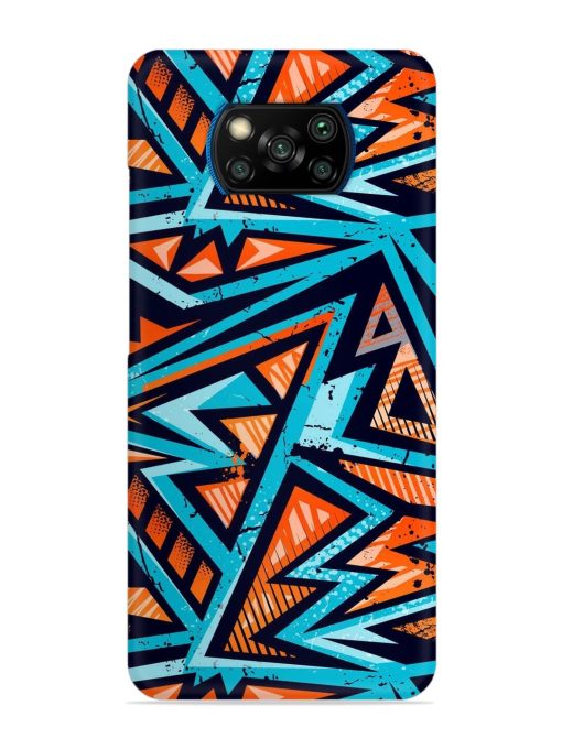 Abstract Seamless Grunge Snap Case for Poco X3 Pro