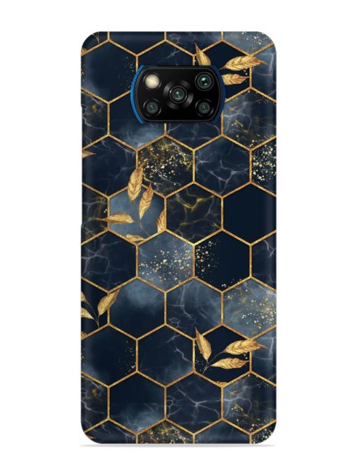 Marble Hexagon Seamless Snap Case for Poco X3 Pro Zapvi