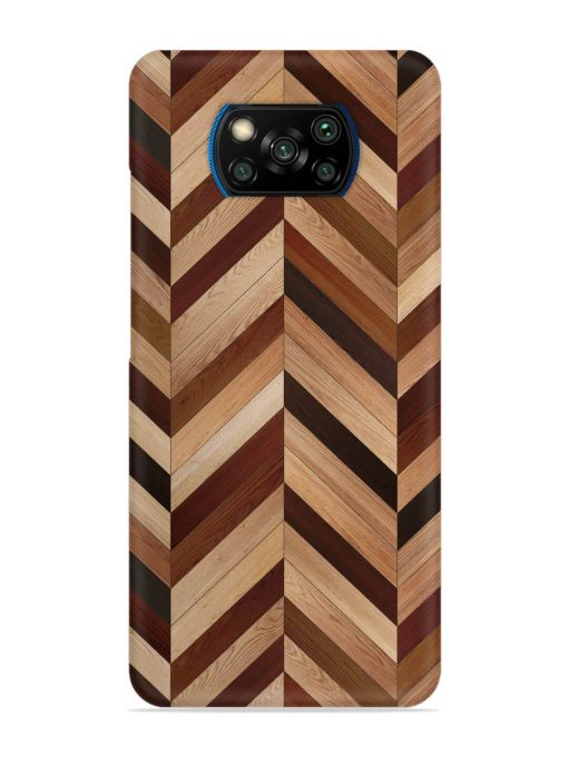 Seamless Wood Parquet Snap Case for Poco X3 Pro