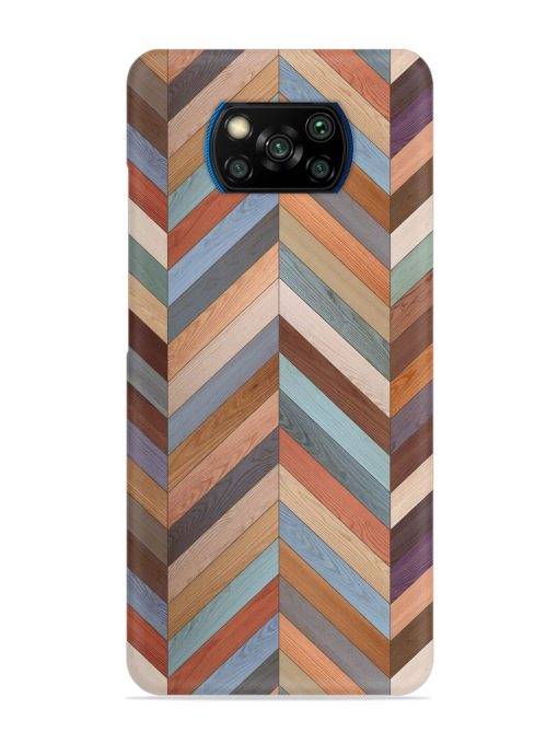 Seamless Wood Parquet Snap Case for Poco X3 Pro Zapvi