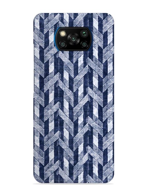 Abstract Herringbone Motif Snap Case for Poco X3 Pro Zapvi