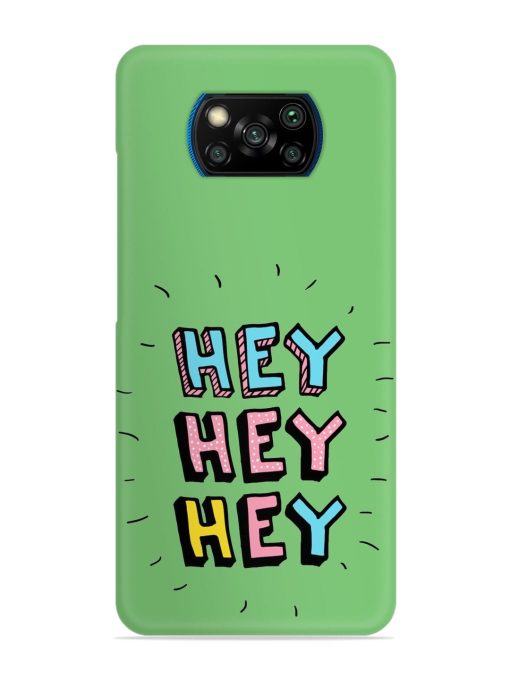 Hey Vector Cartoon Snap Case for Poco X3 Pro Zapvi