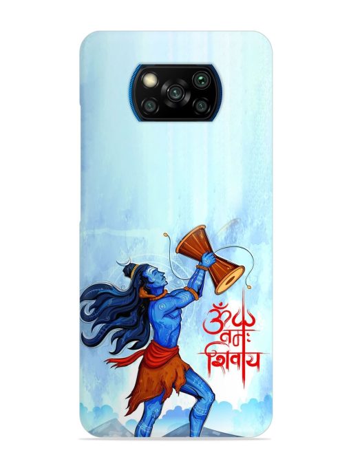 Illustration Lord Shiva Snap Case for Poco X3 Pro Zapvi