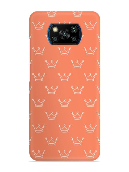 Hand Drawn Crown Snap Case for Poco X3 Pro Zapvi