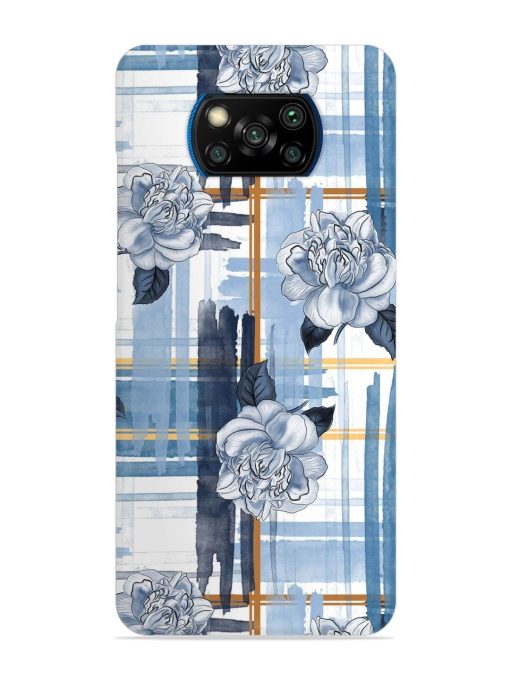 Watercolor Pattern Rose Snap Case for Poco X3 Pro Zapvi