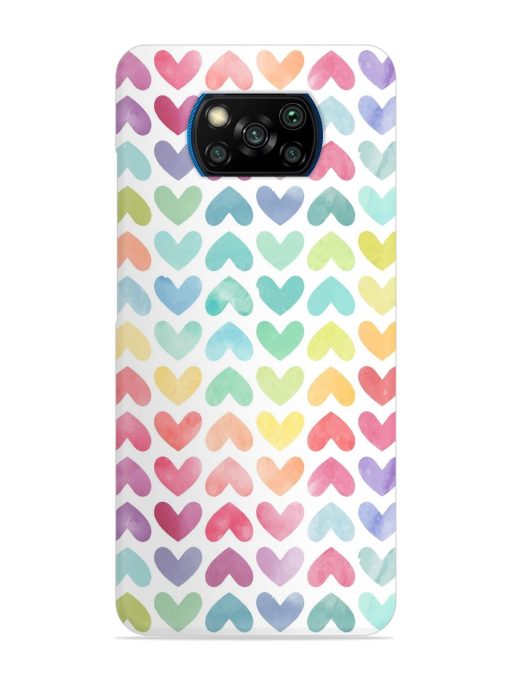 Seamless Colorful Watercolor Snap Case for Poco X3 Pro Zapvi