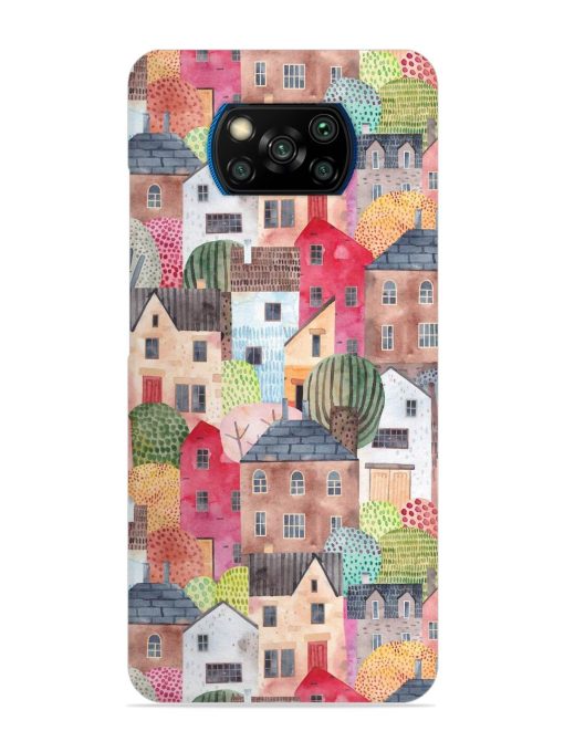 Abstract Seamless Pattern Snap Case for Poco X3 Pro Zapvi