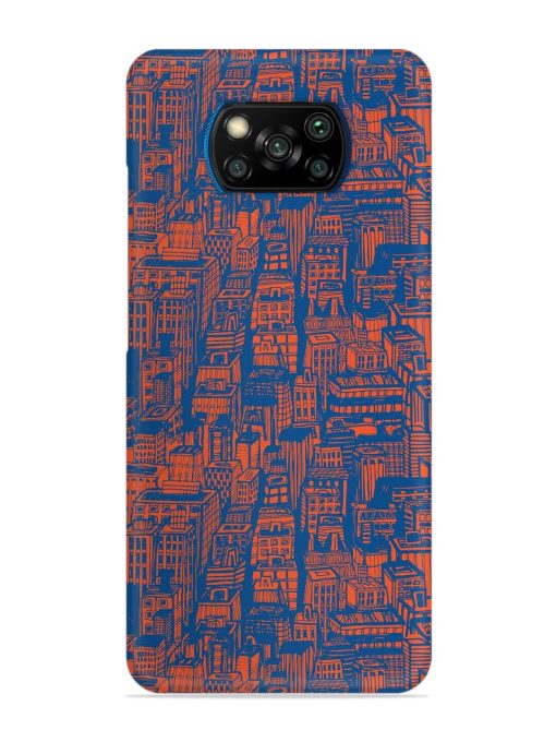 Hand Drawn Seamless Snap Case for Poco X3 Pro Zapvi