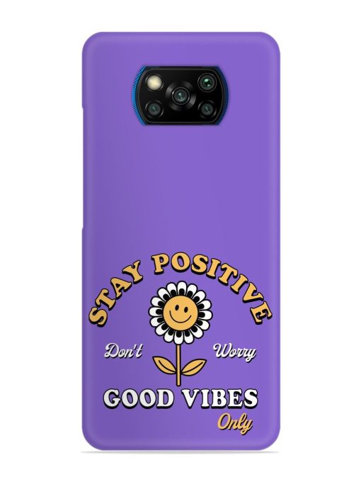 Retro Positive Flower Snap Case for Poco X3 Pro