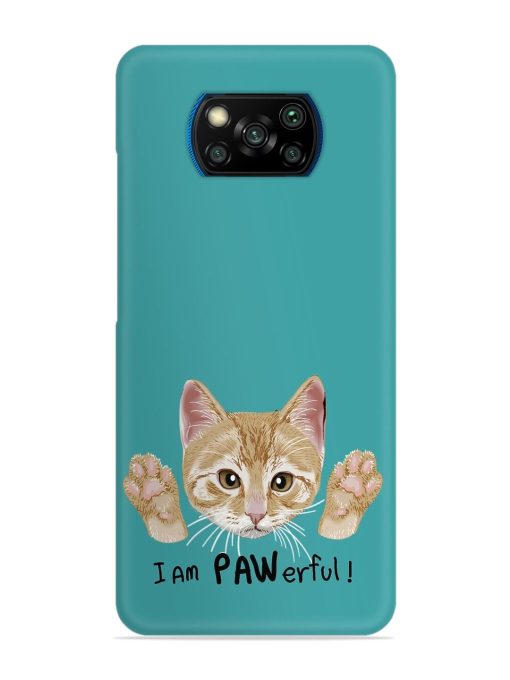 Typography Slogan Cat Snap Case for Poco X3 Pro Zapvi