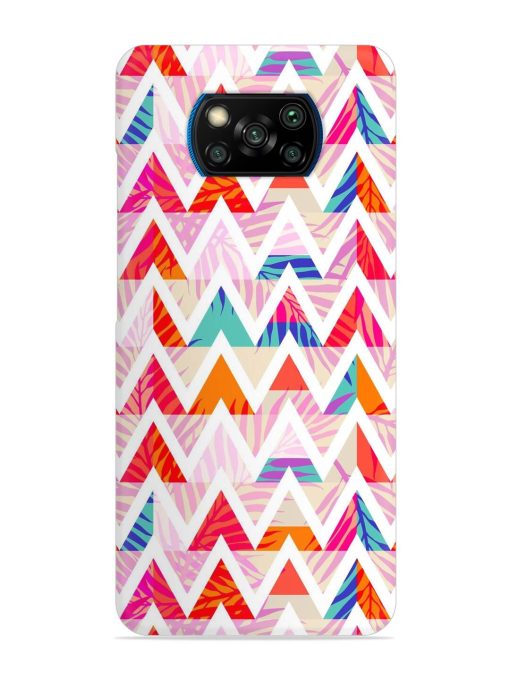 Abstract Triangle Background Snap Case for Poco X3 Pro Zapvi