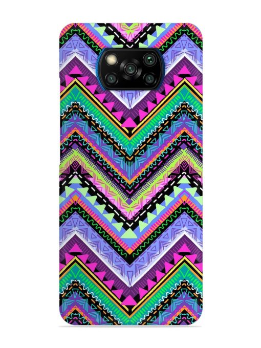 Tribal Aztec Print Snap Case for Poco X3 Pro