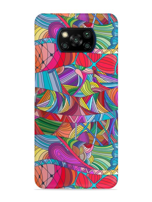 Seamless Patterns Hand Drawn Snap Case for Poco X3 Pro Zapvi