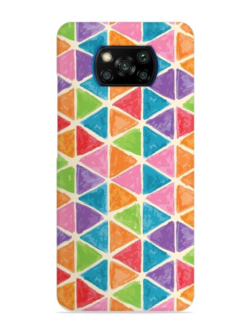 Seamless Colorful Isometric Snap Case for Poco X3 Pro