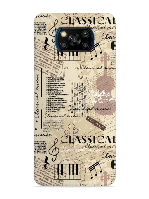 Classical Music Lpattern Snap Case for Poco X3 Pro