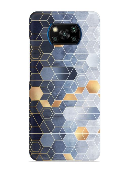 Geometric Abstraction Hexagons Snap Case for Poco X3 Pro