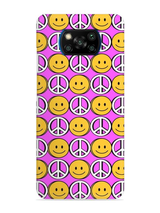 Smiley Face Peace Snap Case for Poco X3 Pro Zapvi