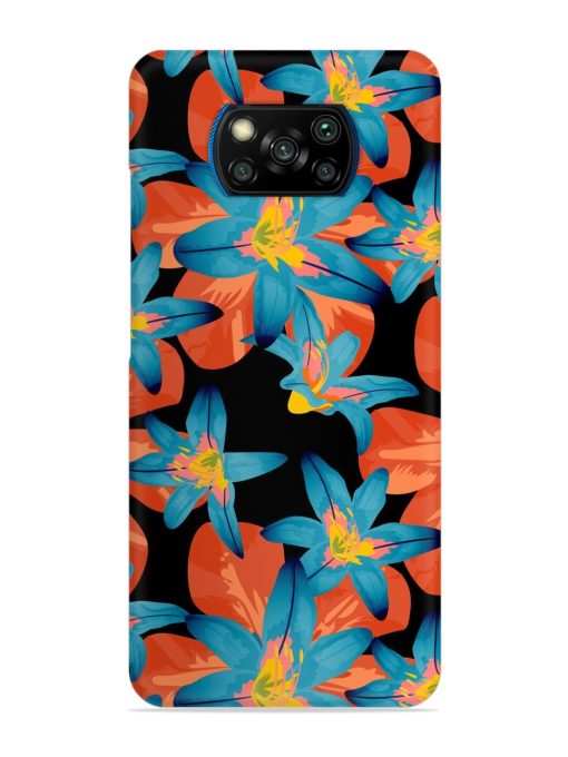 Philippine Flowers Seamless Snap Case for Poco X3 Pro