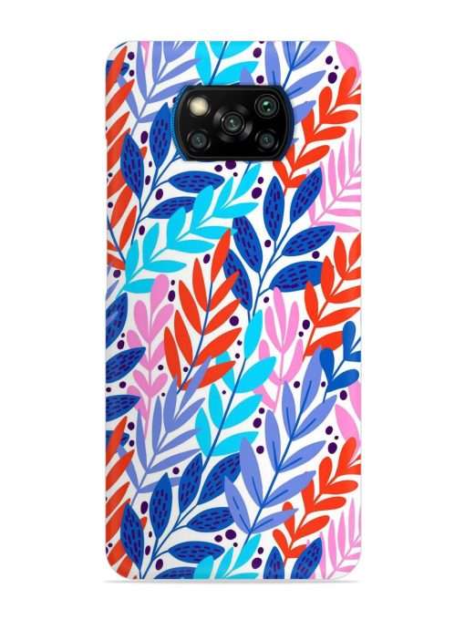 Bright Floral Tropical Snap Case for Poco X3 Pro