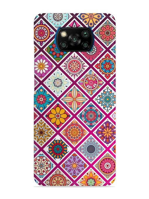 Seamless Tile Pattern Snap Case for Poco X3 Pro Zapvi