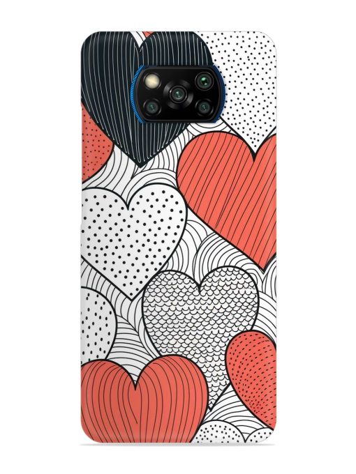 Girly Heart Seamless Snap Case for Poco X3 Pro