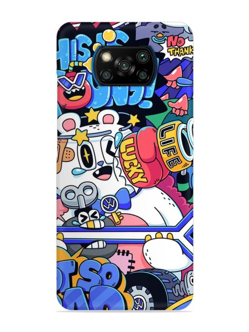 Universal Doodle Snap Case for Poco X3 Pro