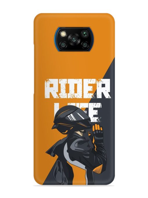 Rider Life Snap Case for Poco X3 Pro