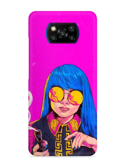 Aesthetic Anime Girl Snap Case for Poco X3 Pro Zapvi