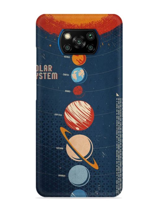 Solar System Vector Snap Case for Poco X3 Pro Zapvi