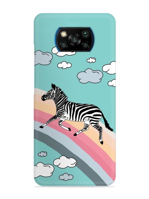 Running Zebra Snap Case for Poco X3 Pro Zapvi