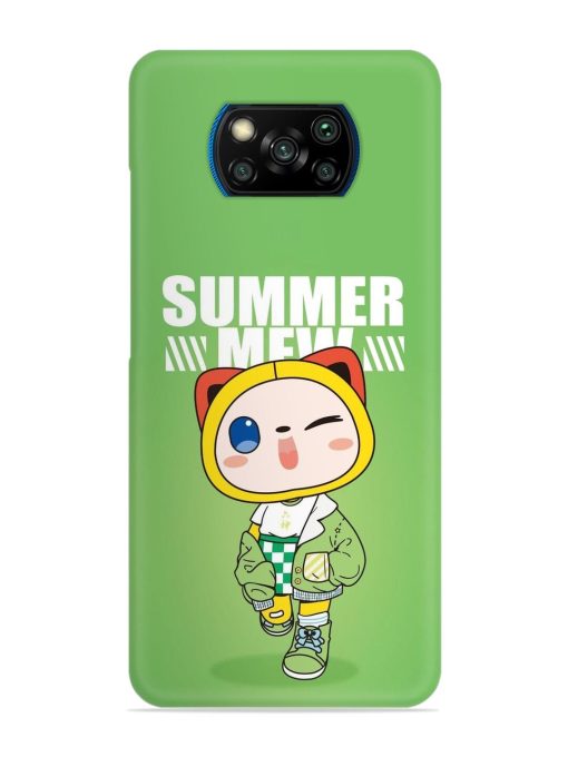 Summer Mew Snap Case for Poco X3 Pro Zapvi