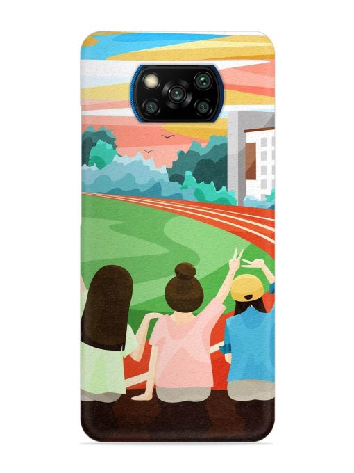 School Playground Snap Case for Poco X3 Pro Zapvi