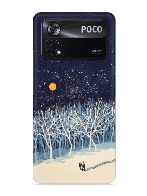 Full Moon Snowshoe Tour Snap Case for Poco X4 Pro (5G) Zapvi