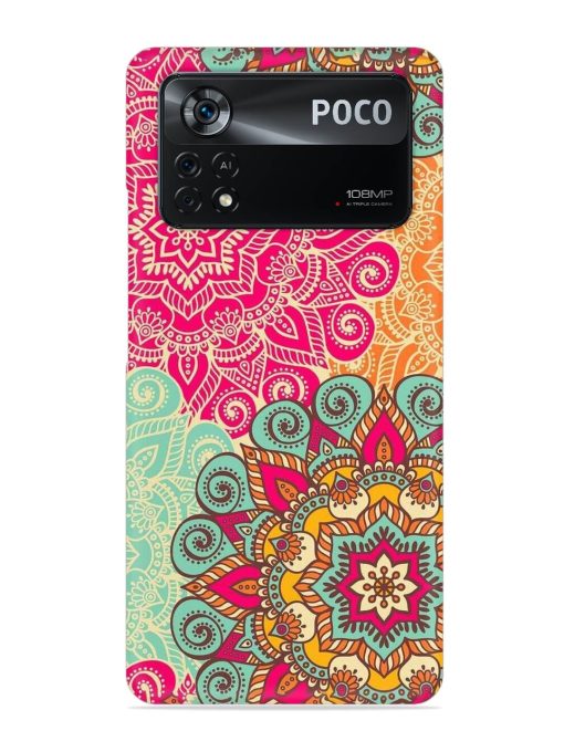 Mandala Seamless Snap Case for Poco X4 Pro (5G) Zapvi