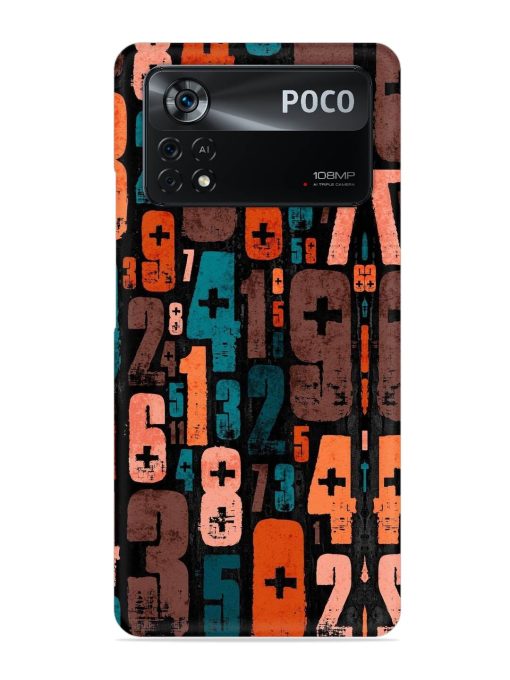 0 To 9 Art Snap Case for Poco X4 Pro (5G) Zapvi