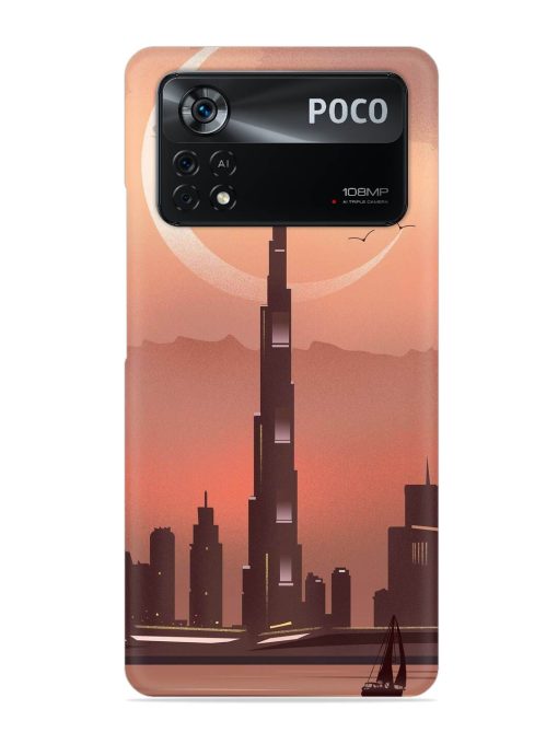 Landmark Burj Khalifa Snap Case for Poco X4 Pro (5G) Zapvi