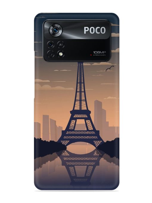 France Paris Eiffel Tower Gradient Snap Case for Poco X4 Pro (5G) Zapvi