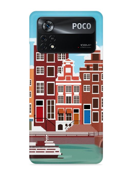 Scenery Architecture Amsterdam Landscape Snap Case for Poco X4 Pro (5G) Zapvi