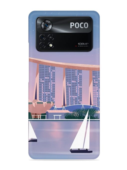 Singapore Scenery Architecture Snap Case for Poco X4 Pro (5G) Zapvi