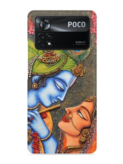 Lord Radha Krishna Flute Art Snap Case for Poco X4 Pro (5G) Zapvi