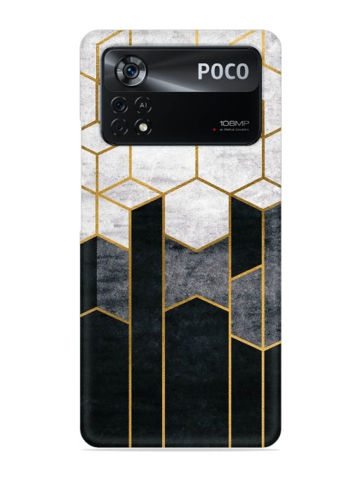 Cube Marble Art Snap Case for Poco X4 Pro (5G) Zapvi