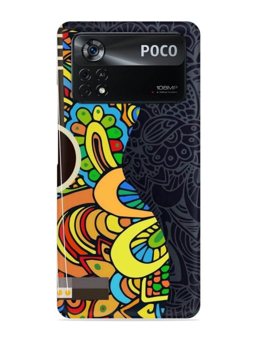 Guitar Vector Art Snap Case for Poco X4 Pro (5G) Zapvi