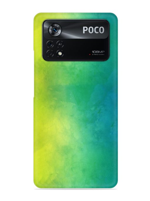 Yellow Green Gradient Snap Case for Poco X4 Pro (5G)