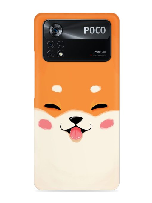 Happy Cat Art Snap Case for Poco X4 Pro (5G) Zapvi