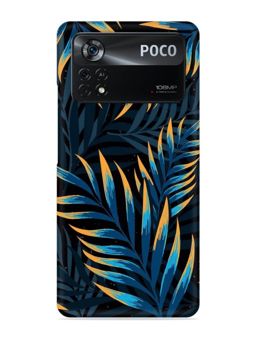 Abstract Leaf Art Snap Case for Poco X4 Pro (5G)