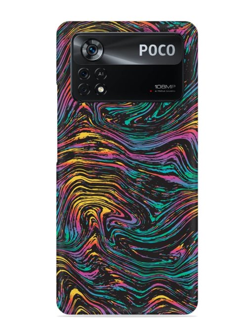 Abstract Liquid Colors Snap Case for Poco X4 Pro (5G) Zapvi